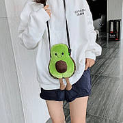 Сумочка Авокадо RESTEQ 23 см. Мила сумочка у формі авокадо. Сумочка-іграшка Авокадо