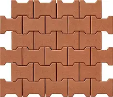 Тротуарна плитка подвійна «Т» 80 бурштин