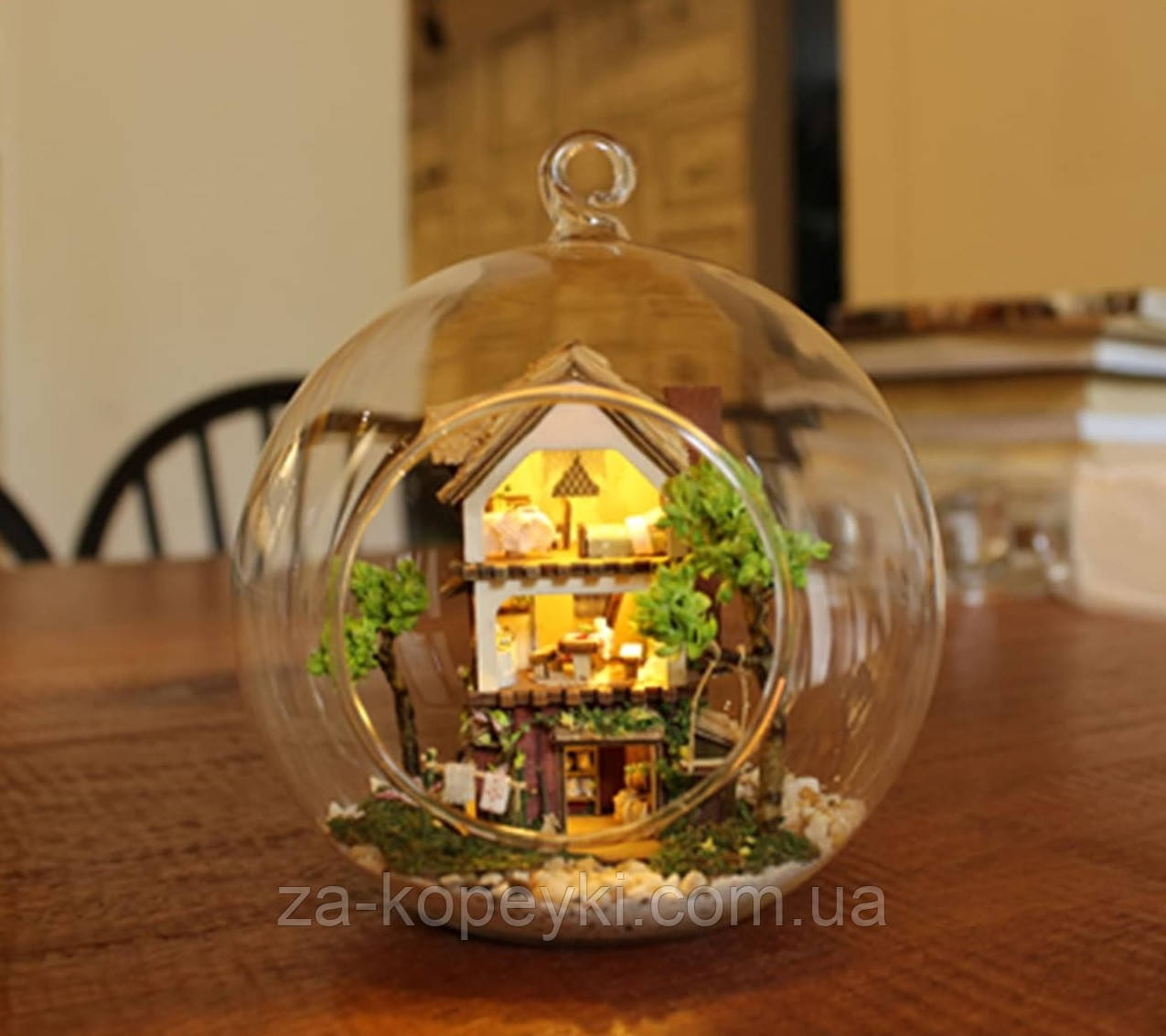 Румбокс - куля інтер'єрний 3D конструктор Mini series DIY Forest Dream Islands 2001 + підставка