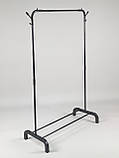 Одинарна стійка для одягу чорного кольору, фото 7