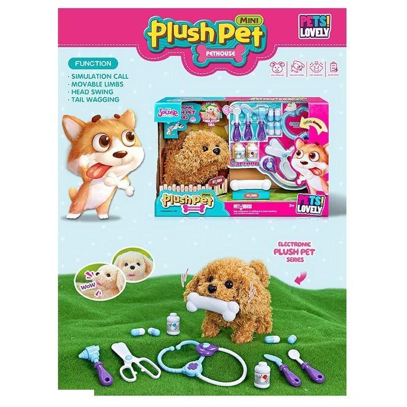 Собачка MC 1032 - гавкає, ходить, виляє хвостом, набір ветеринара