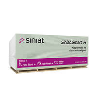 Гипсокартон влагостойкий SINIAT NIDA SMART Н 12,5х1200х2000