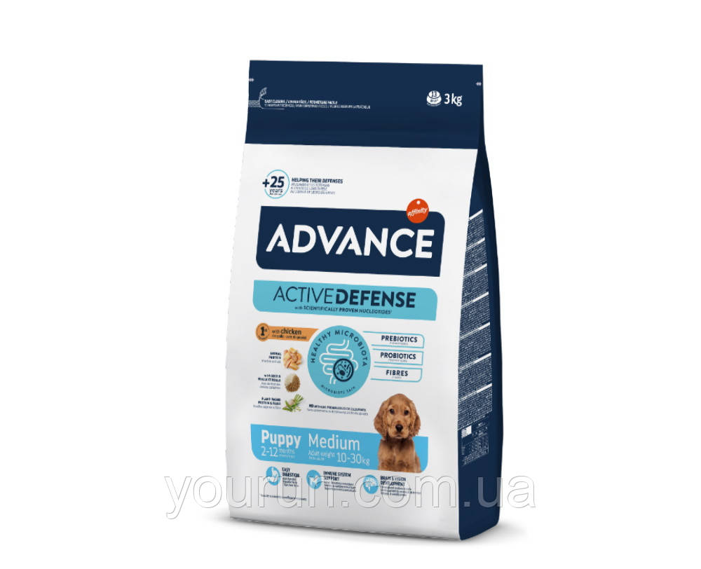 Advance (Едванс) Dog Medium Puppy - Корм для цуценят середніх порід 3 кг