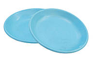Тарелка пластиковая круглая многоразовая Ø 19 см (ХАРПЛАСТМАСС)