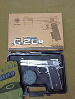 Перчатки в подарок! Детский Высококачественный Металлический пистолет Browning HP игрушка !!!