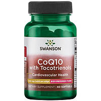 Натуральная добавка Swanson CoQ10 with Tocotrienols 100 mg, 60 капсул