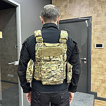 Плитоноска з підсумками - 6 шт, Мультикам, Cordura 1000D, зразка НАТО, із системою Molle, Yakeda VT-6031, фото 3