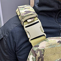Плитоноска з підсумками - 6 шт, Мультикам, Cordura 1000D, зразка НАТО, із системою Molle, Yakeda VT-6031, фото 5