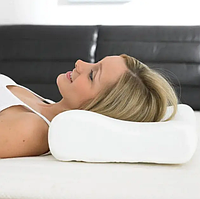 Ортопедическая антиаллергенная подушка для сна Comfort Memory Pillow с эффектом памяти анатомическая