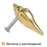 Меблева ручка для шафи, шухляди, комоду, ретро, декоративна, мушля, The Chestnut, фото 2