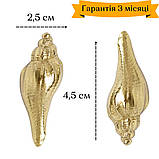 Меблева ручка для шафи, шухляди, комоду, ретро, декоративна, мушля, The Chestnut, фото 3