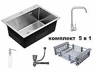 Кухонна мийка Kroner Комплект 5 в 1 58*43 см