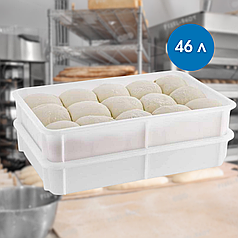 Контейнери для тесту поліпропілен 46л Контейнер для тесту Лотки для тесту Ящики для тесту Ємності для тесту