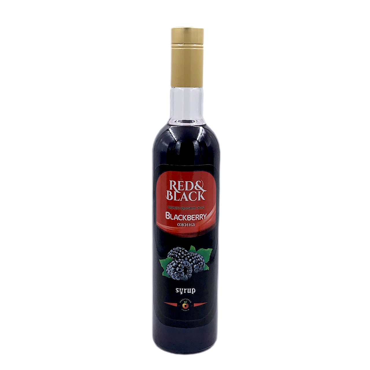 Сироп для коктейлів, кави та десертів цукровий ТМ «Red & Black» Ожина 900г. / Сиропи для напоїв