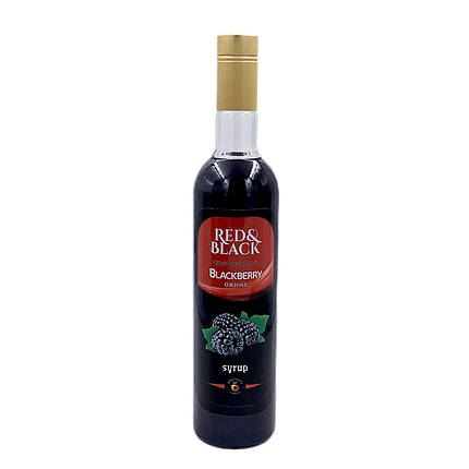 Сироп ТМ "Red&Black" Ожина 900 г., фото 1