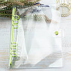 Прозора обкладинка для планера з салатовим механізмом А5 діаметр 20мм KDP034, фото 2