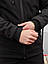 Куртка чоловіча softshell весняна осіння на флісі reef чорна вітрівка софтшелл з капюшоном весна осінь, фото 10