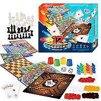 Гра 12 Поєдинків 92918 , ігрові поля, фішки, карти, шахи, шашки, кубик
