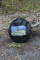 Сковорода мангал із диска борони Сковорода для багаття 40 кришка та чохол у комплекті Тарілка для смаження на багатті, фото 10