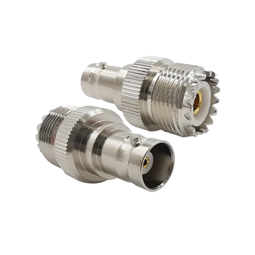 Перехідник антенний UHF Female гніздо - BNC Female гніздо, адаптер для антени, авто радіостанцій, відеосистем