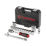 Набір інструментів 1/2 ", 20 одиниць, Cr-V INTERTOOL ET-8020, фото 4