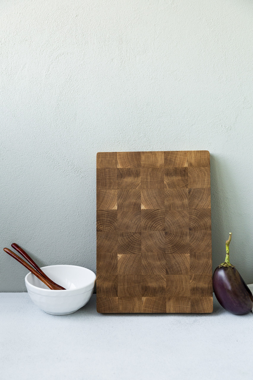 Торцева обробна дошка з дуба розміром 25*35 см, фото 1