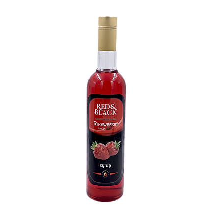 Сироп ТМ "Red&Black" Полуниця 900 г, фото 1
