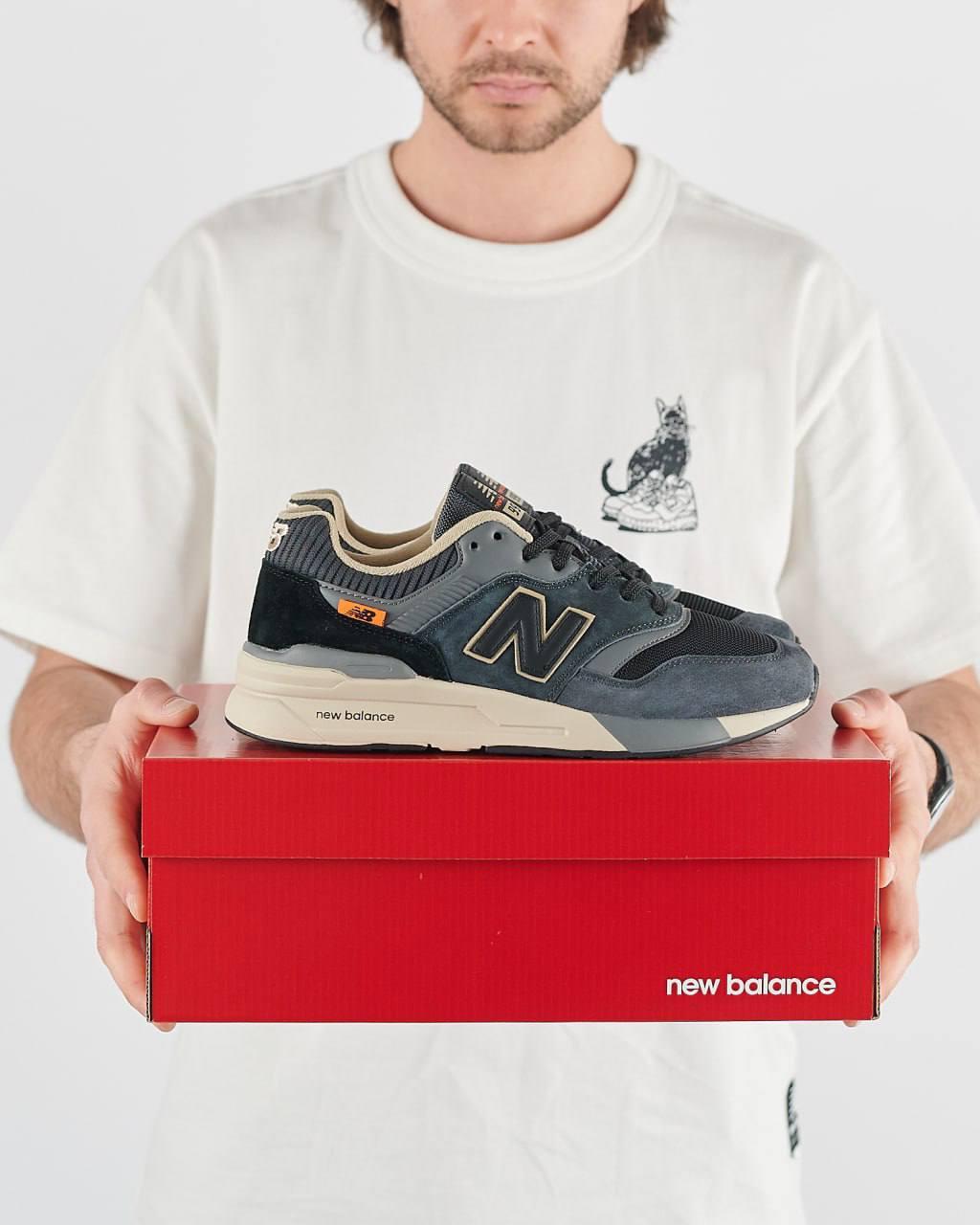 Чоловічі кросівки New Balance 997H Gray Black Sand Взуття Нью Беланс 997 сірі натуральна замша демісезон