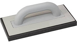 Терка пластмасова 140х280мм Kubala 0311 з дрібнопористою губкою 20мм для миття швів плитки після затирки