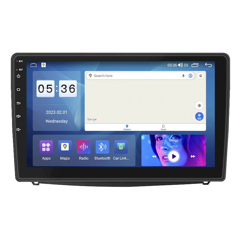 Штатна магнітола Lesko для Fiat 500L I 2012-2017 екран 10" 4/64 Gb CarPlay 4G Wi-Fi GPS Prime DSP процесор