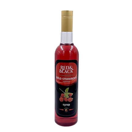 Сироп ТМ "Red&Black" Суниця 900 г, фото 1