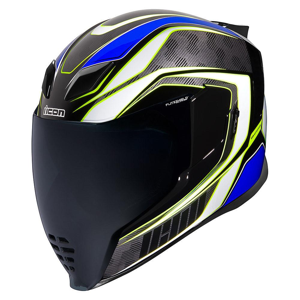 МОТОШОЛОМ ЗАКРИТИЙ ICON AIRFLITE RACEFLITE КОЛІР BLUE