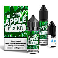 Набор для самозамеса солевой Flavorlab M-Jam V2 30 мл, 0-50 мг Apple (Яблоко)-LVR