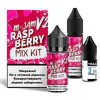 Набор для самозамеса солевой Flavorlab M-Jam V2 30 мл, 0-50 мг Raspberry (Малина)-LVR