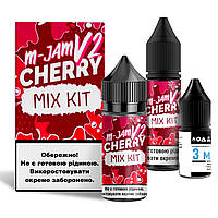 Набор для самозамеса солевой Flavorlab M-Jam V2 30 мл, 0-50 мг Cherry (Вишня)-LVR