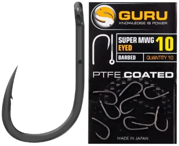 Гачки Guru Super MWG PTFE Coated Eyed Barbed