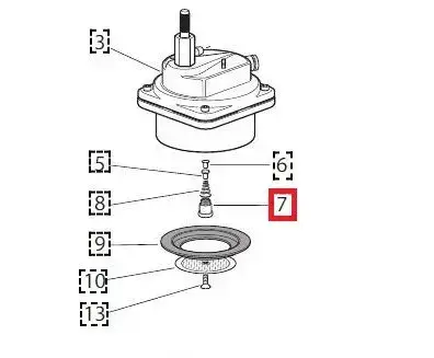 Гвинт-тримач клапана бойлера для кавоварки Delonghi 6213210451, фото 2