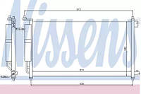 Радиатор кондиционера PR00054145 на Nissan Note 2009-2013