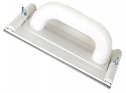 Терка пластикова 105х210мм шліфувальна Kubala 0326 з гумовою вставкою 3 мм і з гвинтами затискачами для фіксації шліфувальної сітки