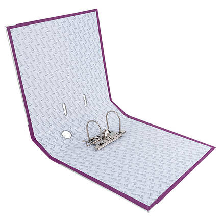 Папка-реєстратор одностор. PP 7,5 cм, зібрана, бузкова, фото 2