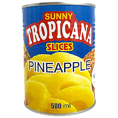Ананас кільця Тропікана Tropicana slices 580g 24шт/ящ (Код: 00-00015877)