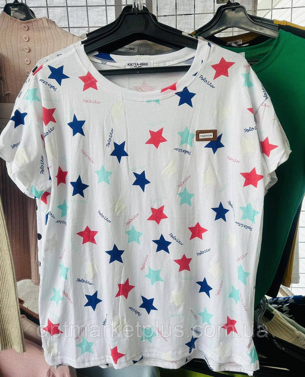 Футболки жіночі "FASHION" вибір малюнків (50-54 універсал) гуртом купити від складу 7 км Одеса, фото 1