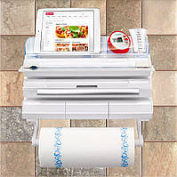 Кухонный диспенсер для пленки, фольги и полотенец Kitchen Roll Triple Paper dispenser, держатель для полотенец