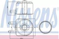 Масляный радиатор двигателя PR00053954 на Peugeot 206 1998-2009