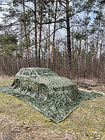 Маскировочная сетка весна/лето 5х6м для автомобиля, пикапа, внедорожника и техники. "Листья №1"