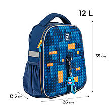 Рюкзак Kite Education каркасний 555 Blocks, фото 3