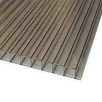 Сотовый поликарбонат бронзовый Terner Plast Standart 2100 х 6000 мм толщина 10 мм