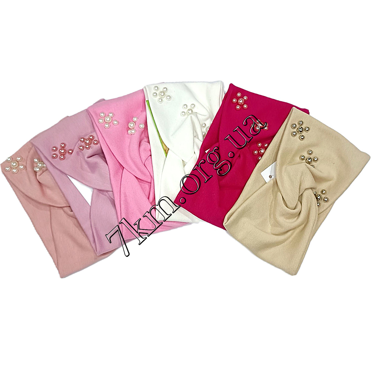 Пов'язка дитяча ребана Оптом "Квіти", фото 1