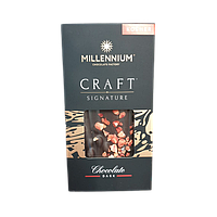 Millennium черный шоколад с фундуком, миндалем и клубникой, 100 г