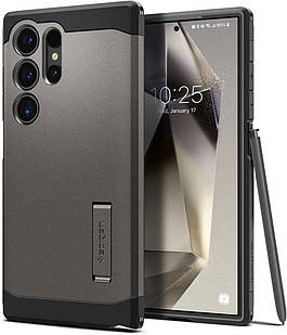 Чохол Spigen Tough Armor Gunmetal для Samsung Galaxy S24 Ultra SM-S928 ACS07301